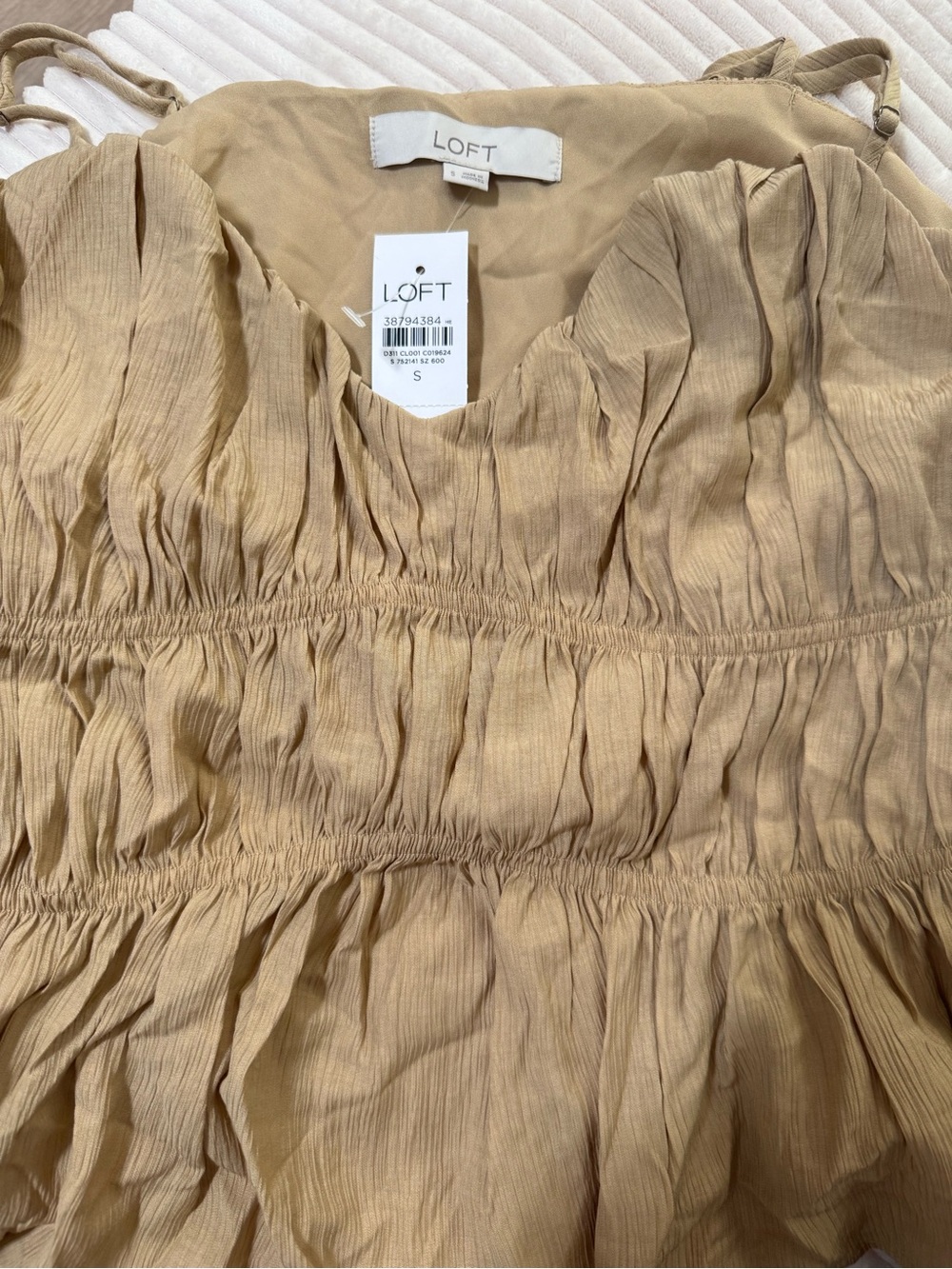 Loft Smocked Ruffle Cami Top - Picture 4 of 4